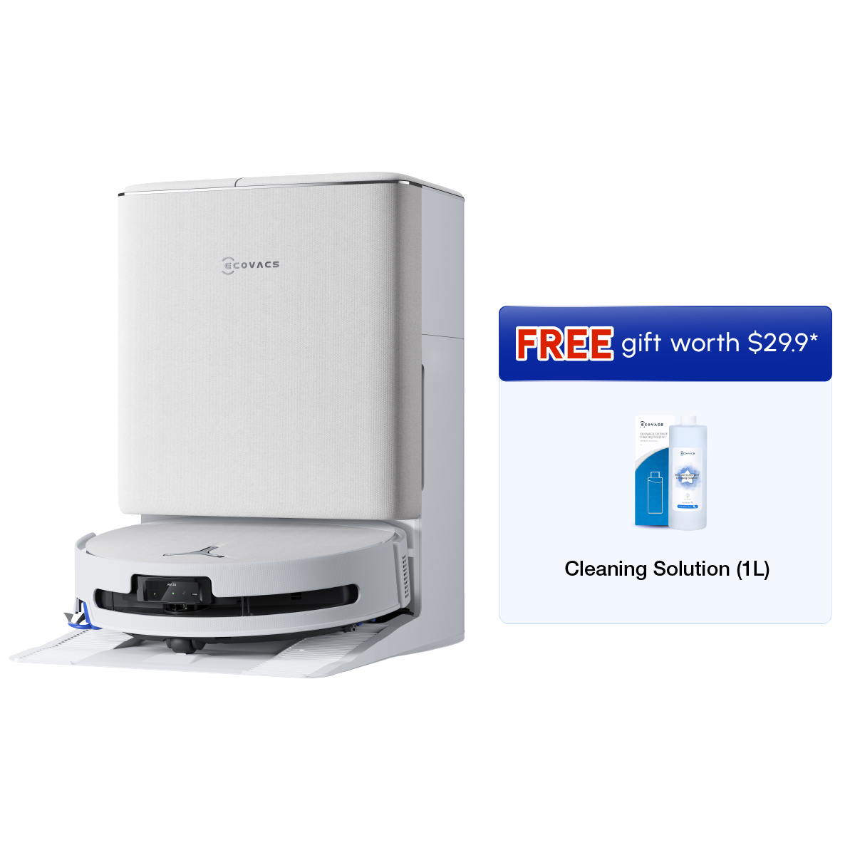 Ecovacs Deebot T90 Pro Omni Floor Cleaning Robot - White