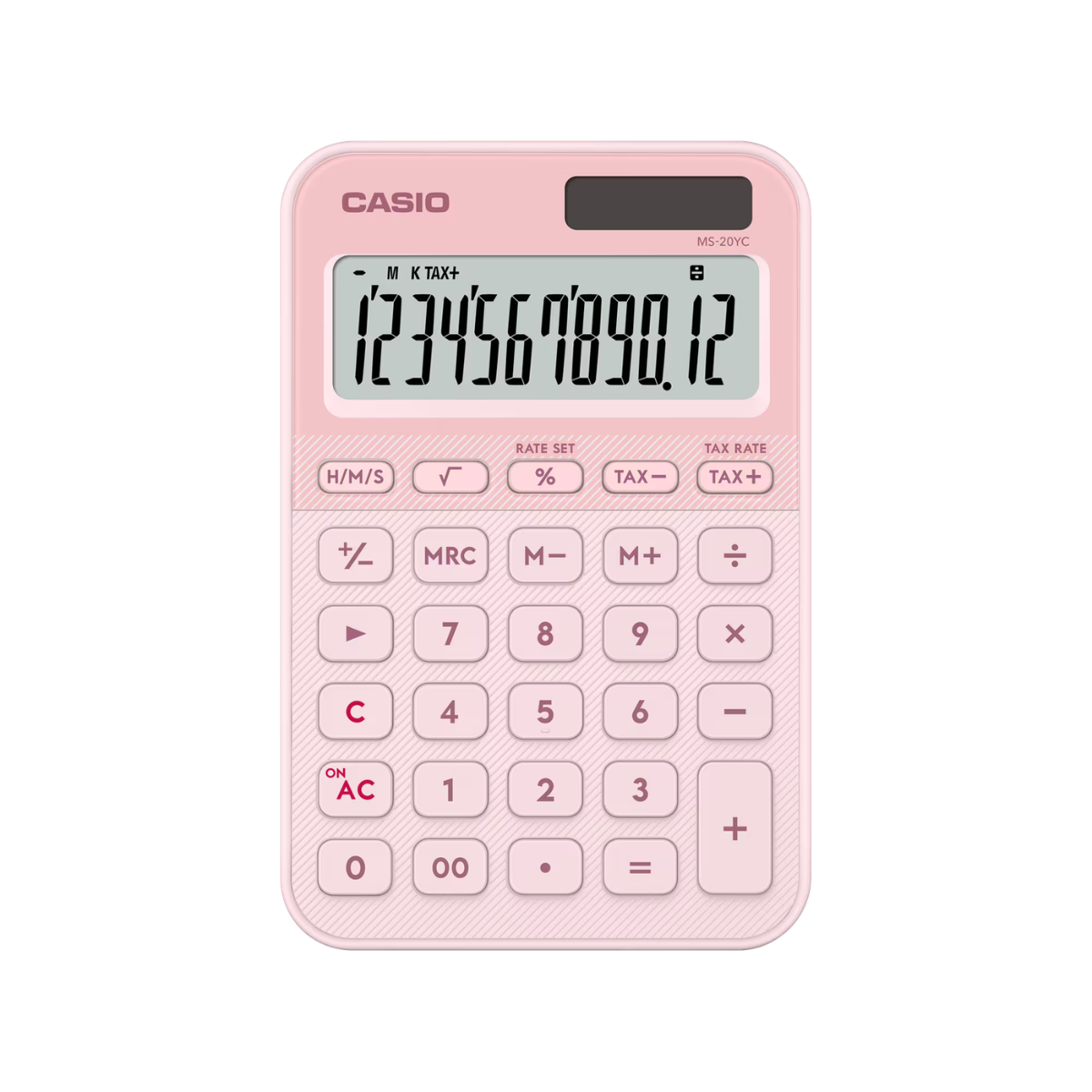 12 Digits Casio 12 Digits Stylish Calculator - MS-20YC-LP | NTUC FairPrice