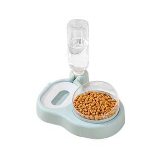 Sweet Home Pet Water Dispensers With Food Bowl - Blue Sweet Home Pet Water Dispensers With Food Bowl - Blue