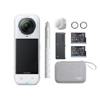Insta360 X5 Action Camera Essential Bundle - Satin White