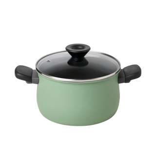 Meyer Moda Nonstick 20cm/3.8L Stockpot with Glass Lid (Sage)
