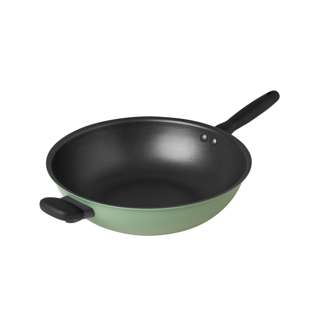 Meyer Moda Nonstick 32cm Stirfry with Helper Handle (Sage)
