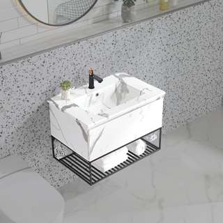 Rubine PVC Vanity Cabinet + Insert Basin - Opale- 60cm Rubine PVC Vanity Cabinet + Insert Basin - Opale- 60cm