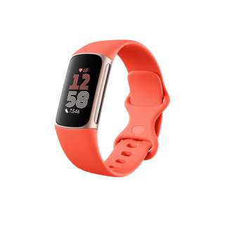 Fitbit Charge 6 Tracker - Coral / Champagne Gold Aluminium