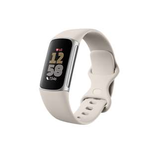 Fitbit Charge 6 Tracker - Porcelain / Silver Aluminium
