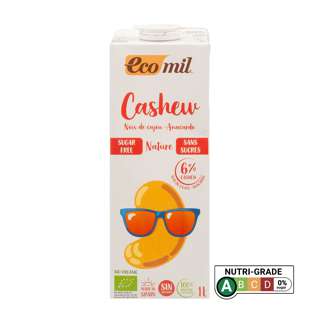 Ecomil Organic Cashew Milk - Sugar Free Ecomil Organic Cashew Milk - Sugar Free