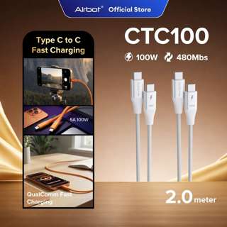 Airbot CTC100 100W Type-C 2m White x2 Airbot CTC100 100W Type-C 2m White x2