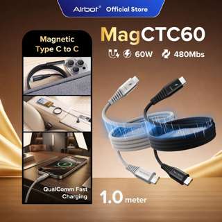 Airbot Magnetic CTC60 60W 1m Black x1 + Titanium x1 Airbot Magnetic CTC60 60W 1m Black x1 + Titanium x1