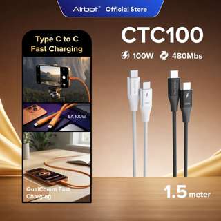 Airbot CTC100 100W Type-C 1.5m Black x1 + White x1 Airbot CTC100 100W Type-C 1.5m Black x1 + White x1