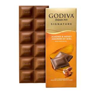 Godiva Signature Milk Chocolate Bar - Honey Almond