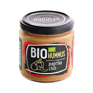 Rudolfs Organic Hummus with Paprika & Chili Rudolfs Organic Hummus with Paprika & Chili