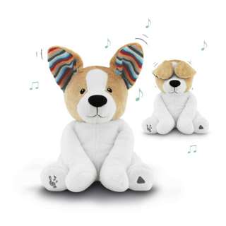 Zazu Danny Dog, Peek-a-Boo Soft Toy Dog with flapping ears