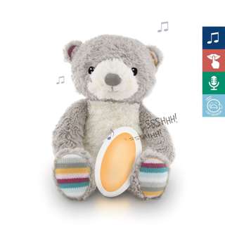 Zazu Bruno The Bear, Soft Toy Sound Machines with Nightlight