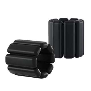 FITNET UNSA Silicone Ankle Wrist Weights - Black, 1.8kg
