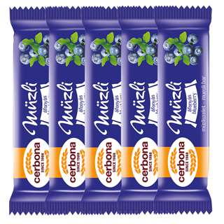 Cerbona Muesli Bar - Blueberry with Yoghurt Coating
