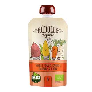 Rudolfs Baby Organic Sweet Potato, Carrot, Parsnip & Corn Rudolfs Baby Organic Sweet Potato, Carrot, Parsnip & Corn