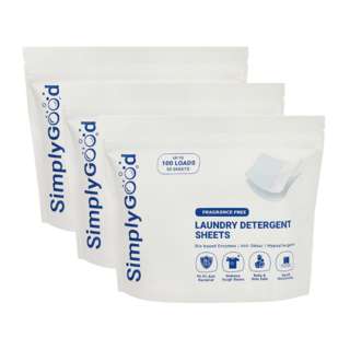 SimplyGood Fragrance Free Laundry Detergent - 50 Sheets