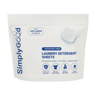 SimplyGood Fragrance Free Laundry Detergent - 50 Sheets SimplyGood Fragrance Free Laundry Detergent - 50 Sheets