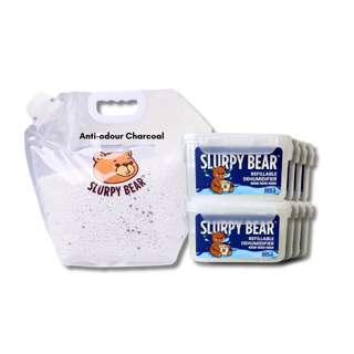 Slurpy Bear Dehumidifier Refill Starter Pack - Charcoal