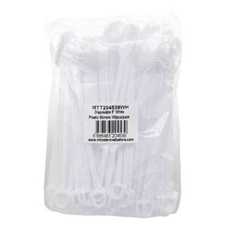 MTRADE Disposable 5 Inch White Plastic Stirrers