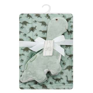 Infancie Blanket with Snuggle Toy - Chubby Dino Infancie Blanket with Snuggle Toy - Chubby Dino