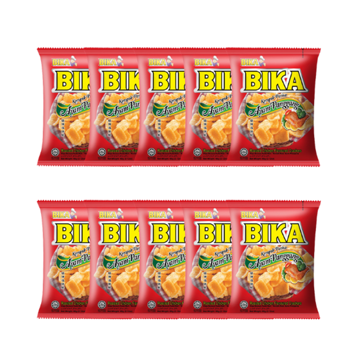 Bika Crackers Snack - Roasted Chicken Bika Crackers Snack - Roasted Chicken
