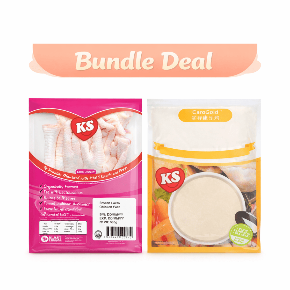 Kee Song Frozen Lacto Chicken Feet & Premium Chicken Broth