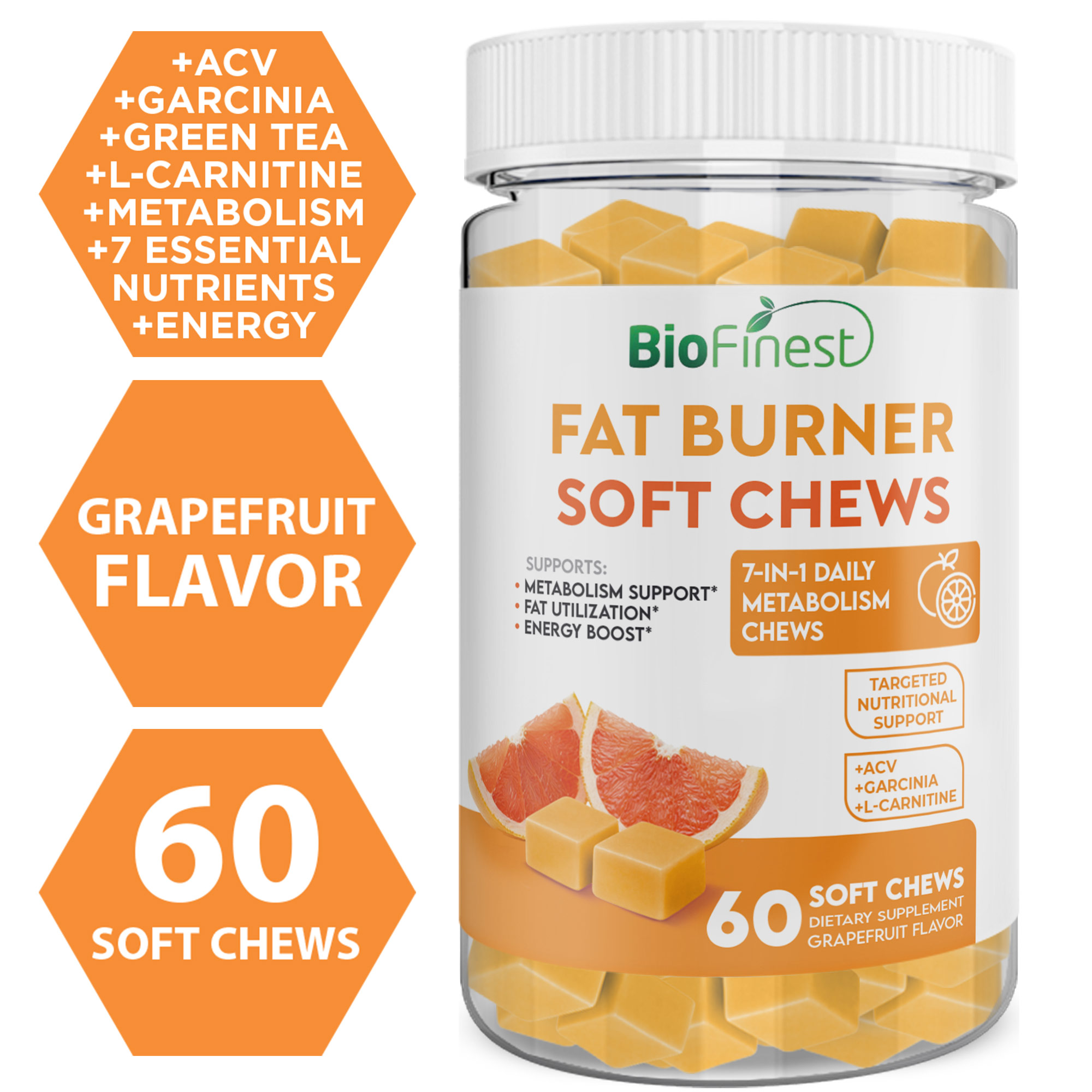 Biofinest Fat Burner ACV Garcinia L-Carnitine Soft Chews | NTUC FairPrice