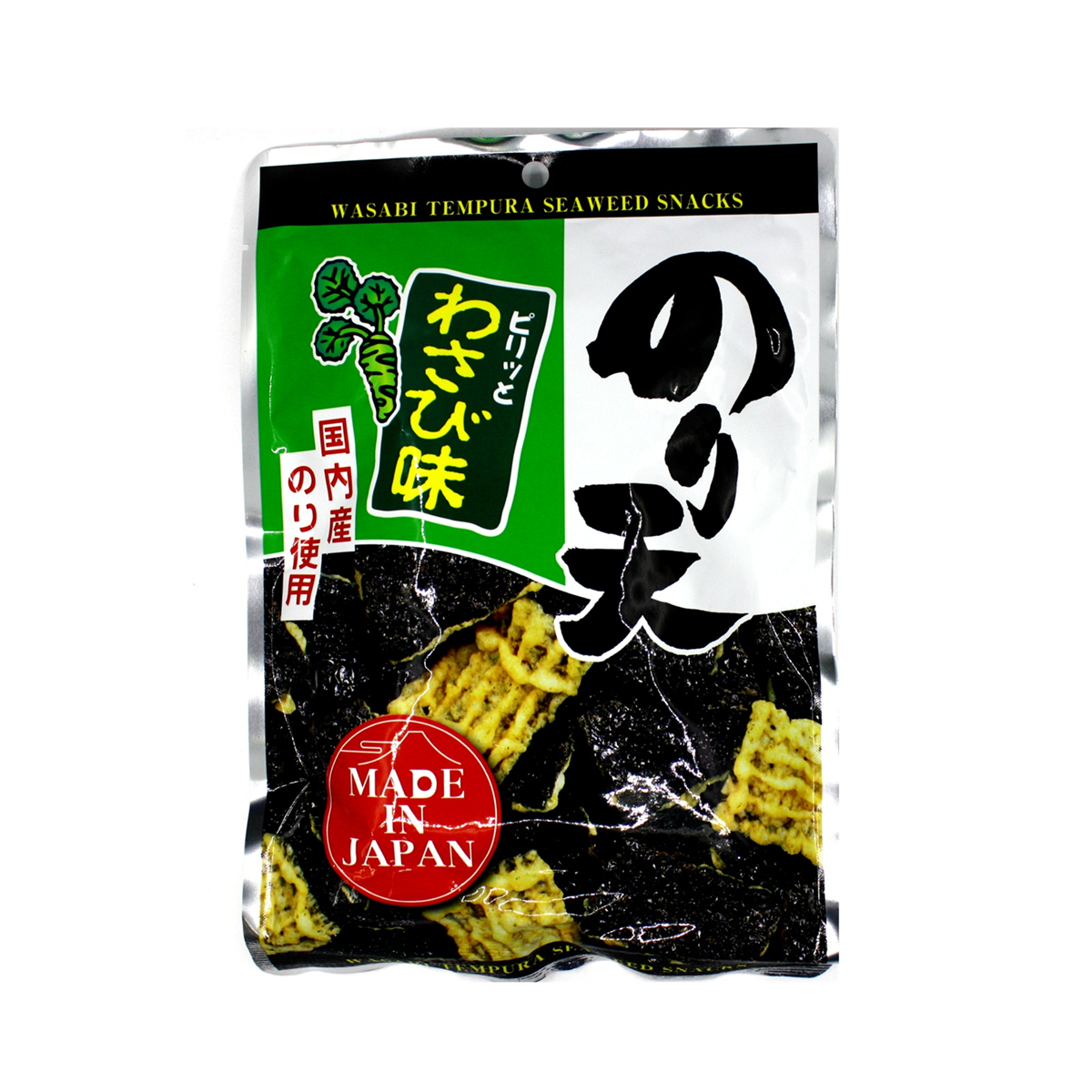 Yamaei Saku Japanese Seaweed Tempura Snack -Wasabi Flavor | NTUC