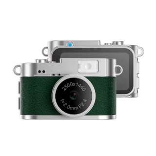 House Brand Mini Retro 1440P Camera With 8GB MicroSD -Green