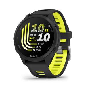 Garmin Forerunner 170 Smartwatch, Non Music - Black/Yellow