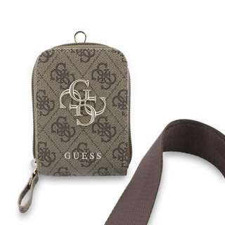 Guess PU 4G Metal Logo Crossbody Strap And Purse - Brown Guess PU 4G Metal Logo Crossbody Strap And Purse - Brown
