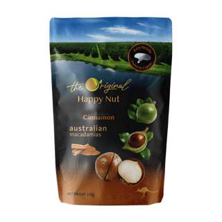 Happy Nut Australian Macadamia Nut with Shell - Cinnamon Happy Nut Australian Macadamia Nut with Shell - Cinnamon