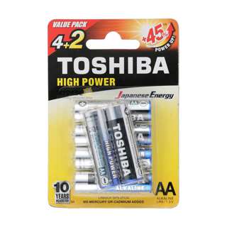 Toshiba Alkaline AA Battery Pack Toshiba Alkaline AA Battery Pack