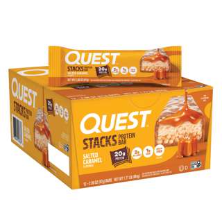 Quest Stack Protein Bars Salted Caramel Quest Stack Protein Bars Salted Caramel