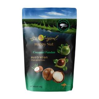 Happy Nut Australian Macadamia Nut with Shell -Coconut Pandan Happy Nut Australian Macadamia Nut with Shell -Coconut Pandan