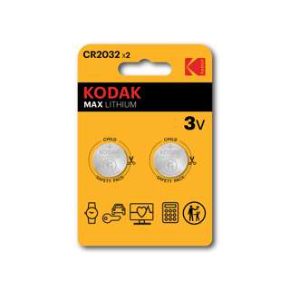 Kodak Max Lithium Coin Battery - CR2032 - 3V Button Batteries Kodak Max Lithium Coin Battery - CR2032 - 3V Button Batteries