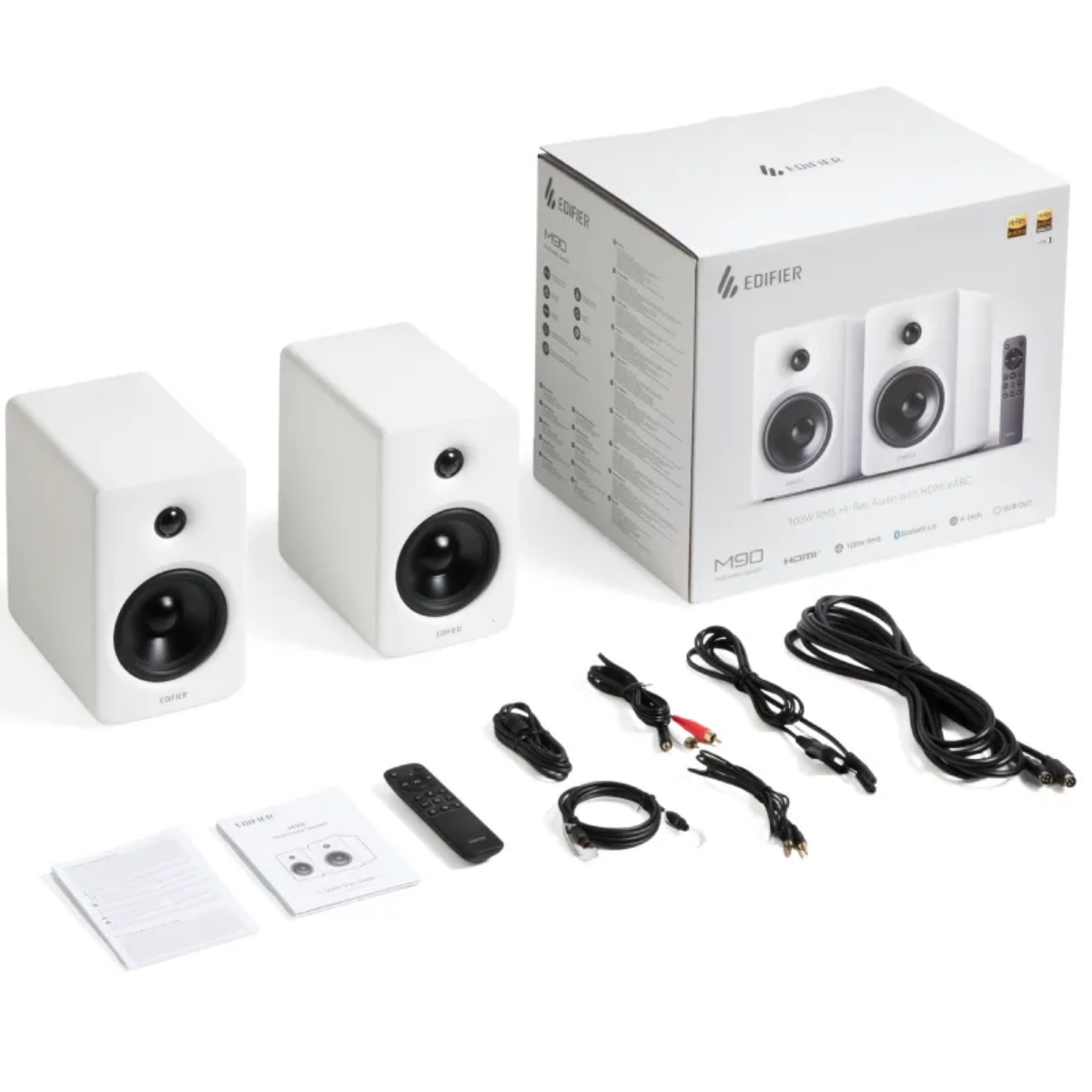 Edifier M60 Compact Desktop Speakers - White | NTUC FairPrice