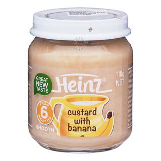 vanilla custard baby food without bananas