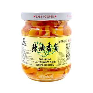PANDA Salted Bamboo Shoot (Strips) In Chilli Oil