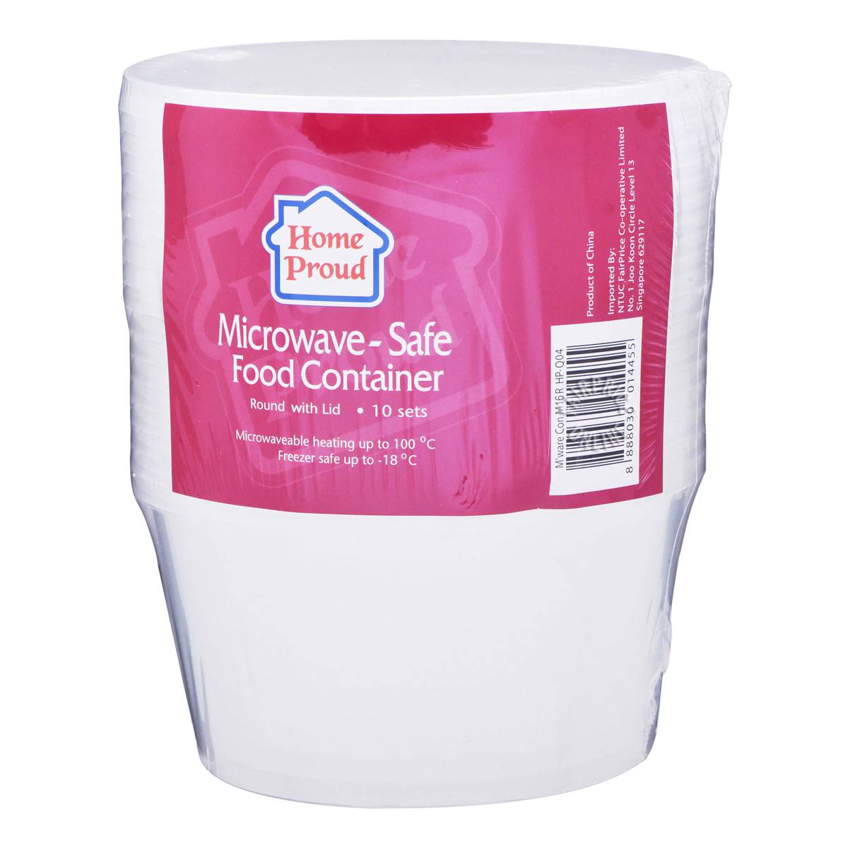 HomeProud MicrowaveSafe Food Container Round NTUC FairPrice