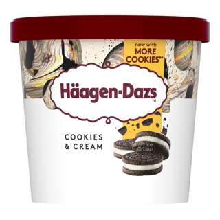 Haagen-Dazs Ice Cream - Cookies & Cream
