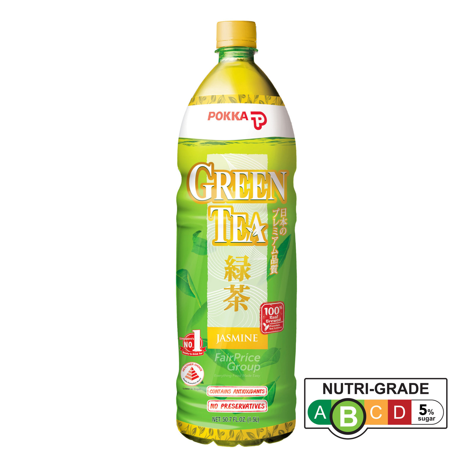 Pokka Bottle Drink Jasmine Green Tea NTUC FairPrice
