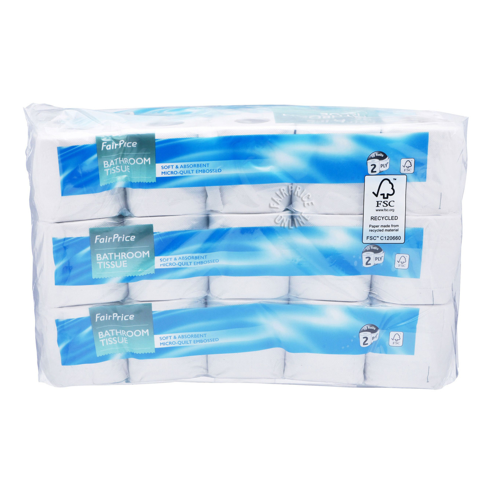 FairPrice Bathroom Tissue Rolls (2ply) NTUC FairPrice - Main Image