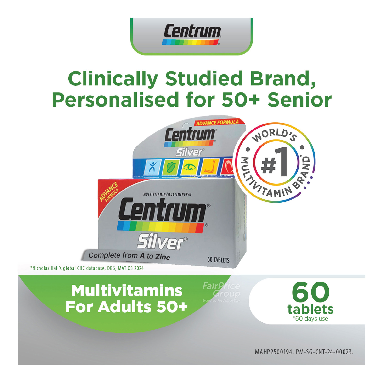 Centrum Multi Vitamin Tablets - Silver | NTUC FairPrice