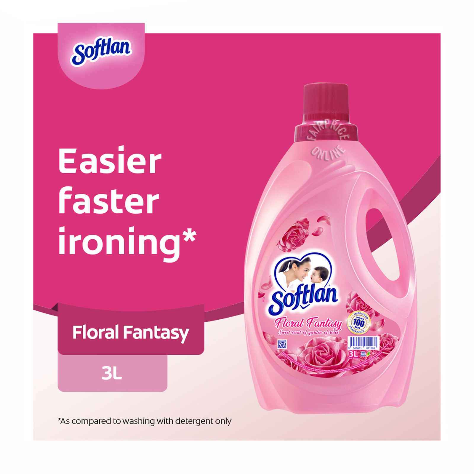 Softlan Anti-Wrinkles Fabric Conditioner - Floral Fantasy
