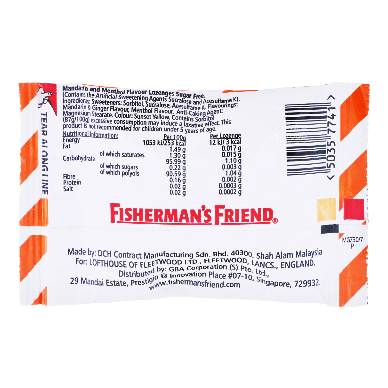 Fisherman S Friend Sugar Free Lozenges Mandarin Ntuc Fairprice