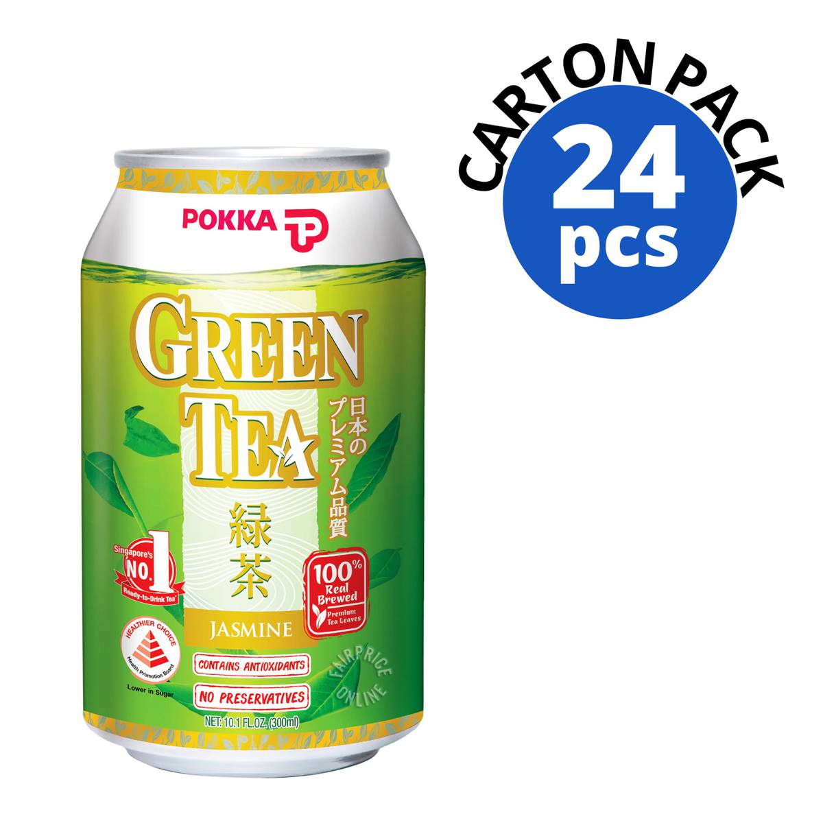 Pokka Can Drink Jasmine Green Tea NTUC FairPrice
