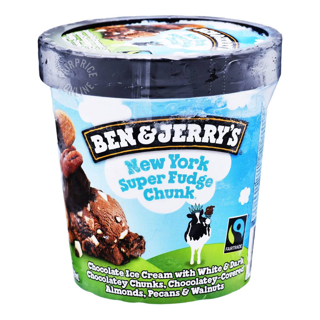 Ben & Jerry's Ice Cream New York Super Fudge Chunk NTUC FairPrice