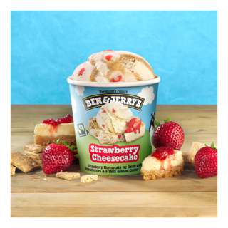 Ben & Jerry's Ice Cream - Strawberry Cheesecake